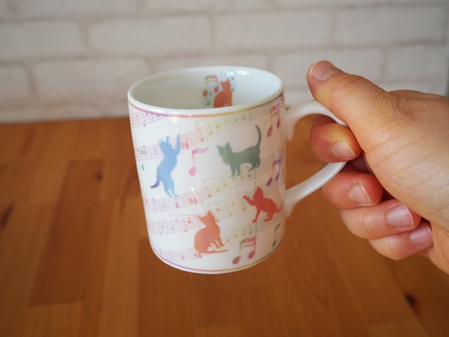 Cat & Music mug/ｼｧｼｯｼｧ・ｼﾅｼｧｼﾊｼ｣?ｼｧｼ眈ｧ?ｼｾｼｧｼｺｼｧｼﾅｼｧｼｱｼｧｼ狆ｧｼｲ/ｼﾅ・ｼｵｼｦｼｹｼﾋｼﾗｼｦｼｯｼﾉｼｯｼｦｼﾊｼｴｼｽｼﾋ?ｼﾃｼｧｼ狆ｧｼｲｼｧｼｭｼｧｼﾅｼｧｼﾙ/ｼｧｼｰｼｧｼﾗｼｧｼﾊBOXｼﾈ?ｼｦ治示200ml